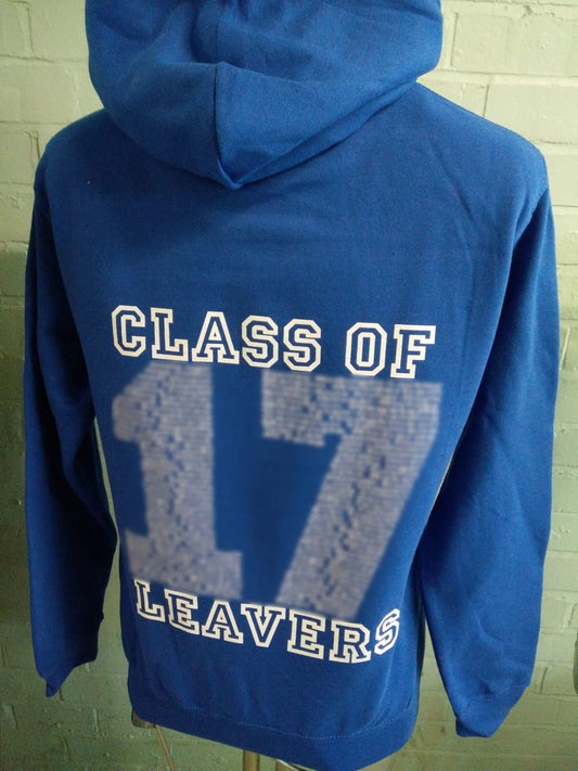 Arnold Mill Blue Custom Leavers Hoodies 2017
