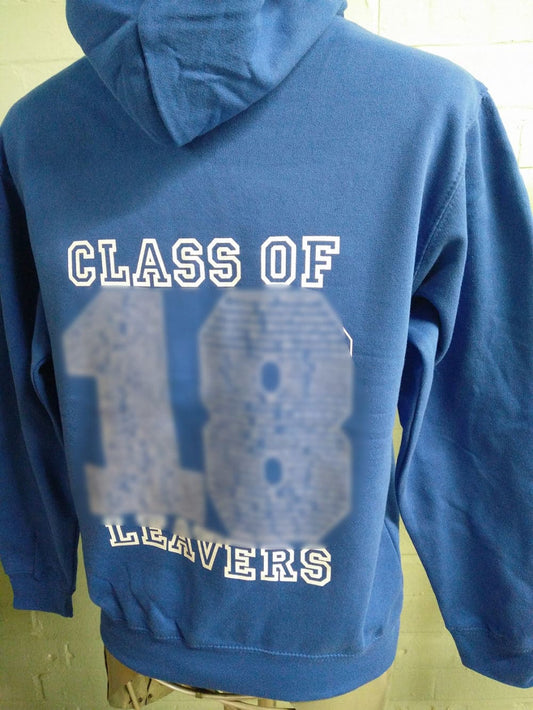 Bringhurst Class of 2018 Blue Leavers Hoodies 1