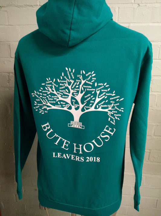 Bute House Aqua Leavers Hoodies 2018