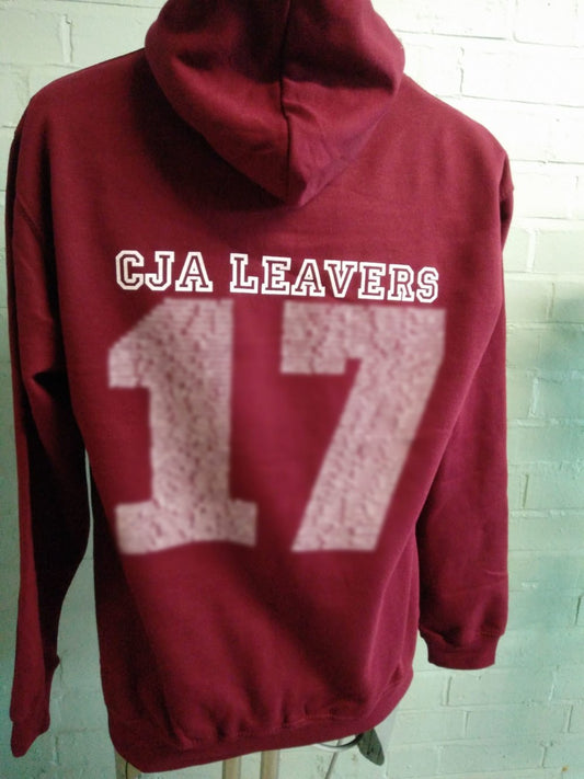 Cecil Jones Burgundy Leavers Hoodie 2017