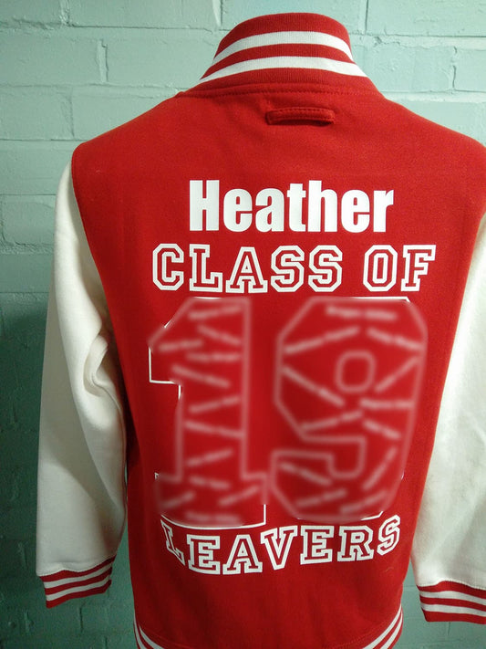 Class of 2019 Leavers Letter Red and White Jackets 2
