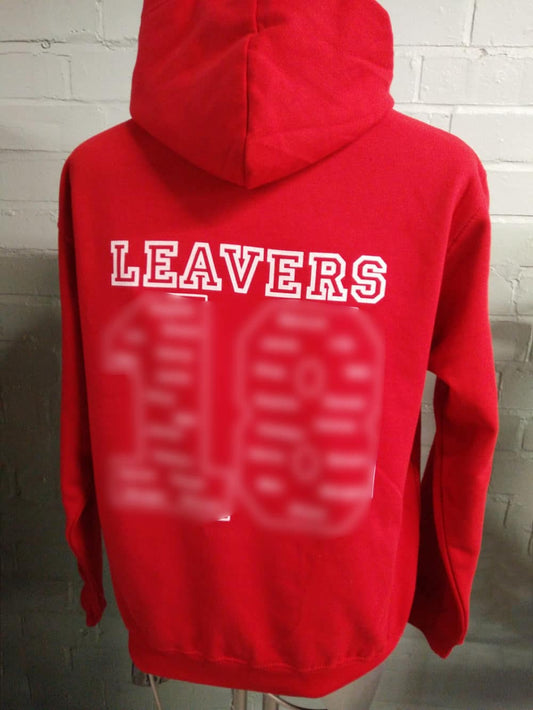 Clehonger Printed Red Class of 2018 Leavers Hoodies 2018 1