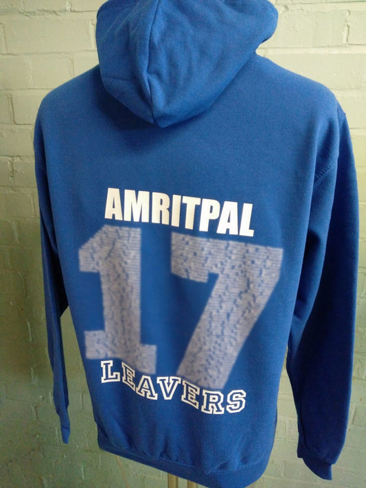 Conyers School Blue Leavers Hoodies 2017