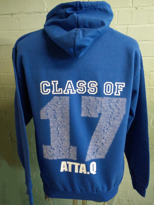 Duo Class of 2017 Blue Leavers Hoodies