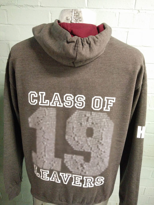 Duo Colour Class of 2019 Leavers Red and Gray
