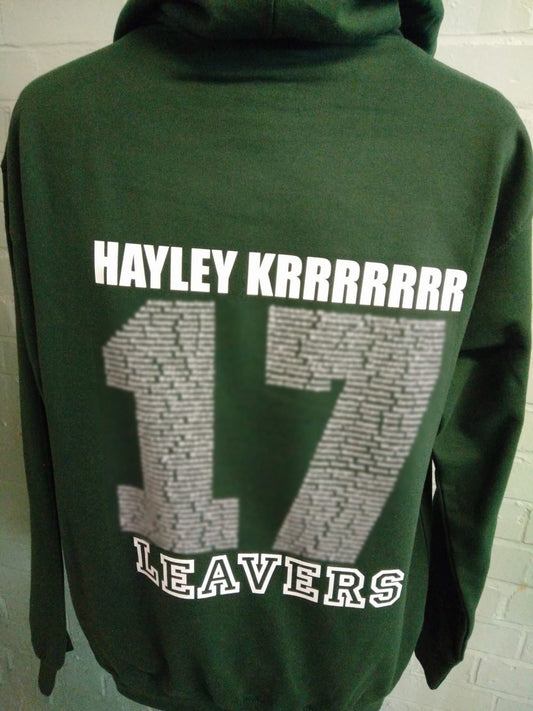 Green Class of 2017 Leavers Hoodies