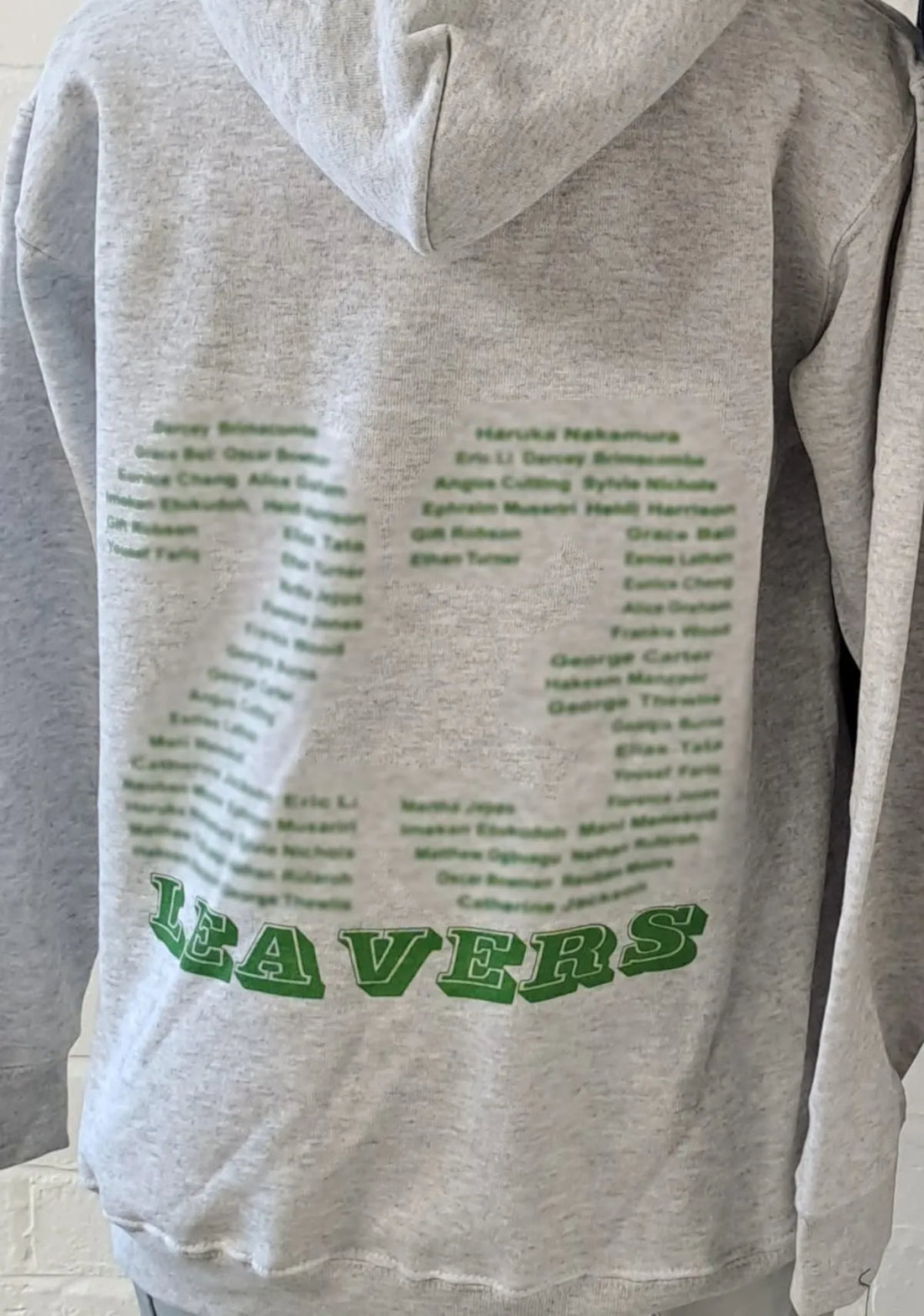 Grey Leavers Hoodie