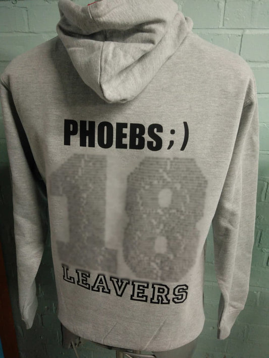 Grey Marl Red Duo Leavers Hoodies Class of 2018