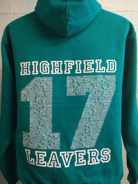 Highfield Green Leavers Hoodies 2017