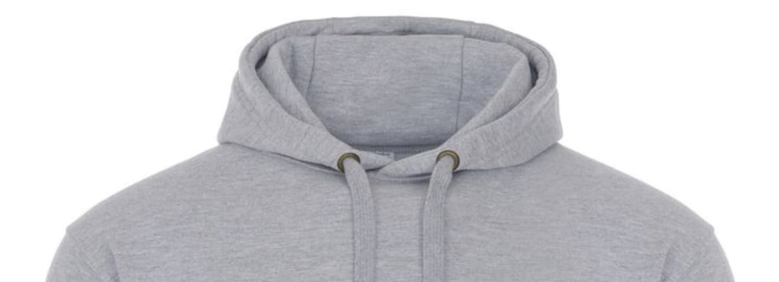 Hood on a hoodie