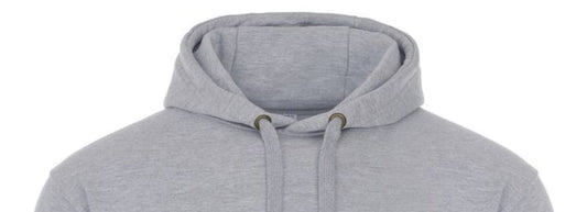 Hood on a hoodie