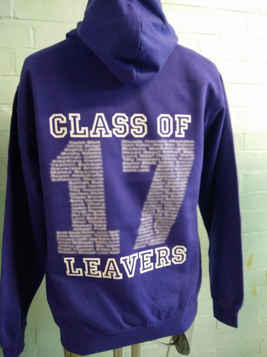 Oakfield Purple 2017 Leavers Hoodies