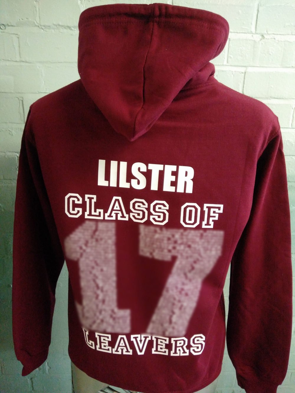 Preswood Junior Burgundy Leavers Hoodies 2017