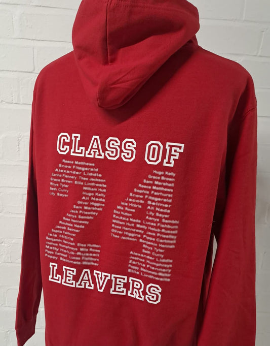 Red Leavers Hoodie