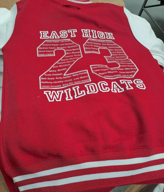 Red & White Varsity Jacket