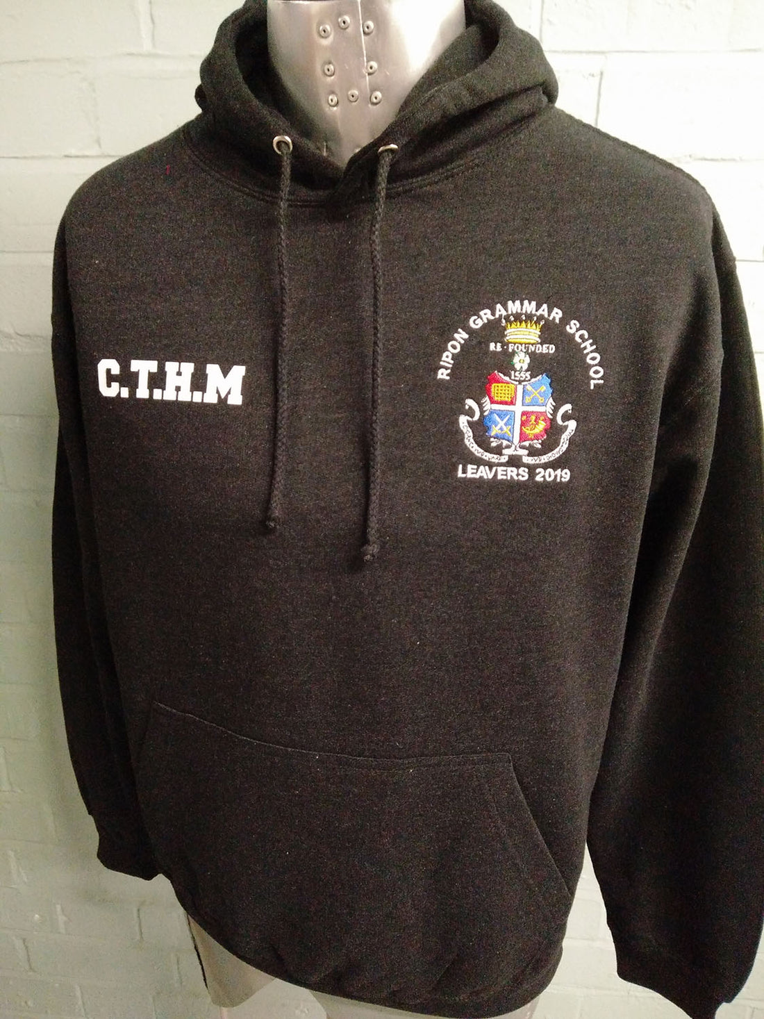 Rippon Grammar School Leavers Hoodies 2019 in Black 1