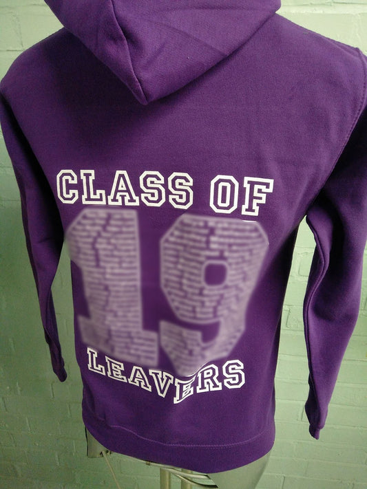 Sandwood PS Purple Class of 2019 Leavers Hoodies