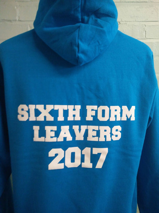 Sixth Form Leavers 2017 Blue Custom Hoodies