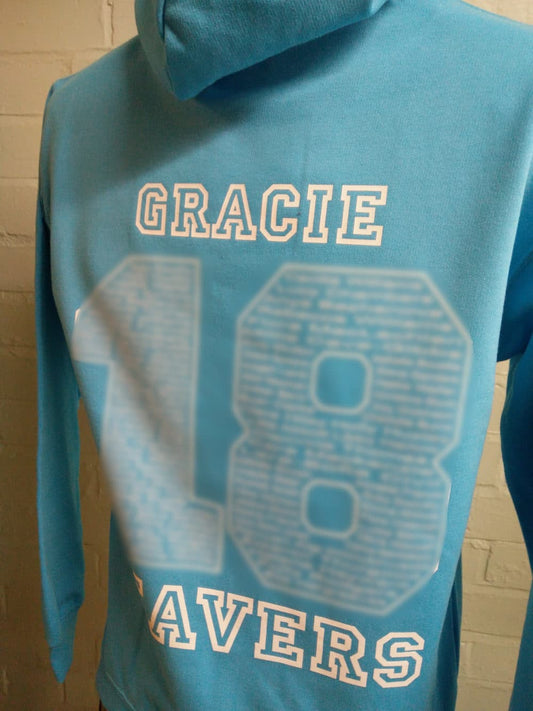 St Catherines Light Blue Leavers Hoodies 2018