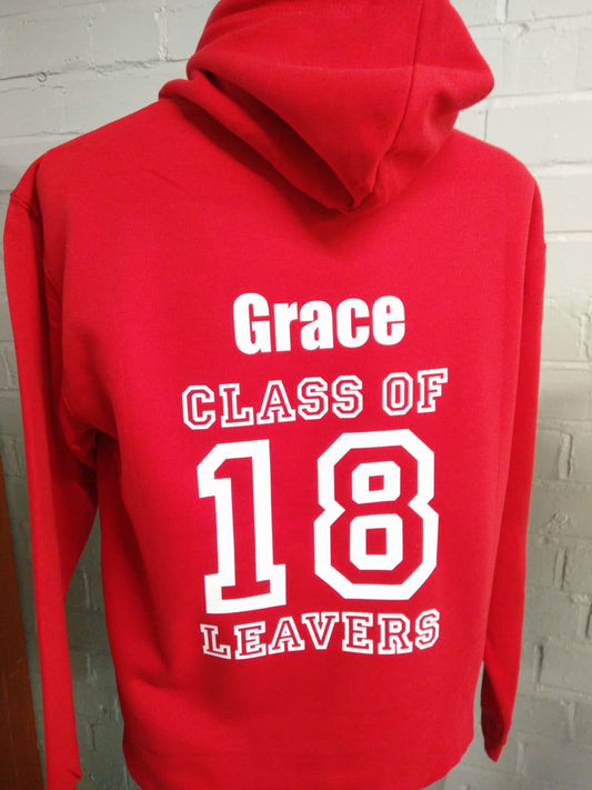Stapleford Abbots Red Class of 2018 Leavers Hoodies