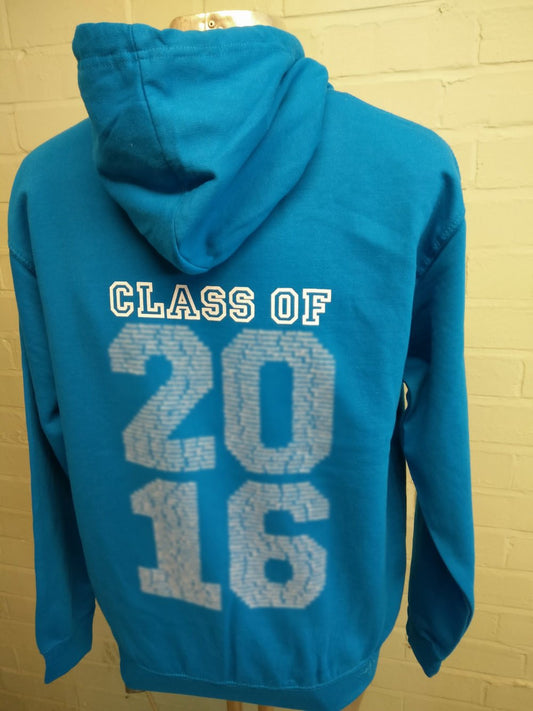 Turquoise Blue 2016 Custom Leavers Hoodies