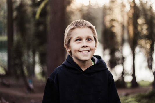 Kid in a hoodie