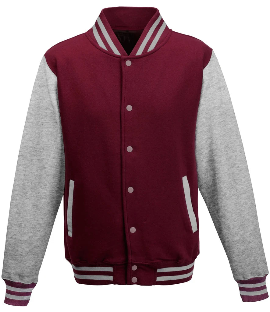 Burgundy & Heather Grey