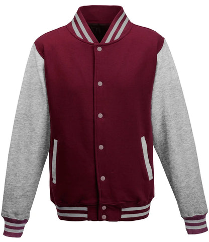 Burgundy & Heather Grey
