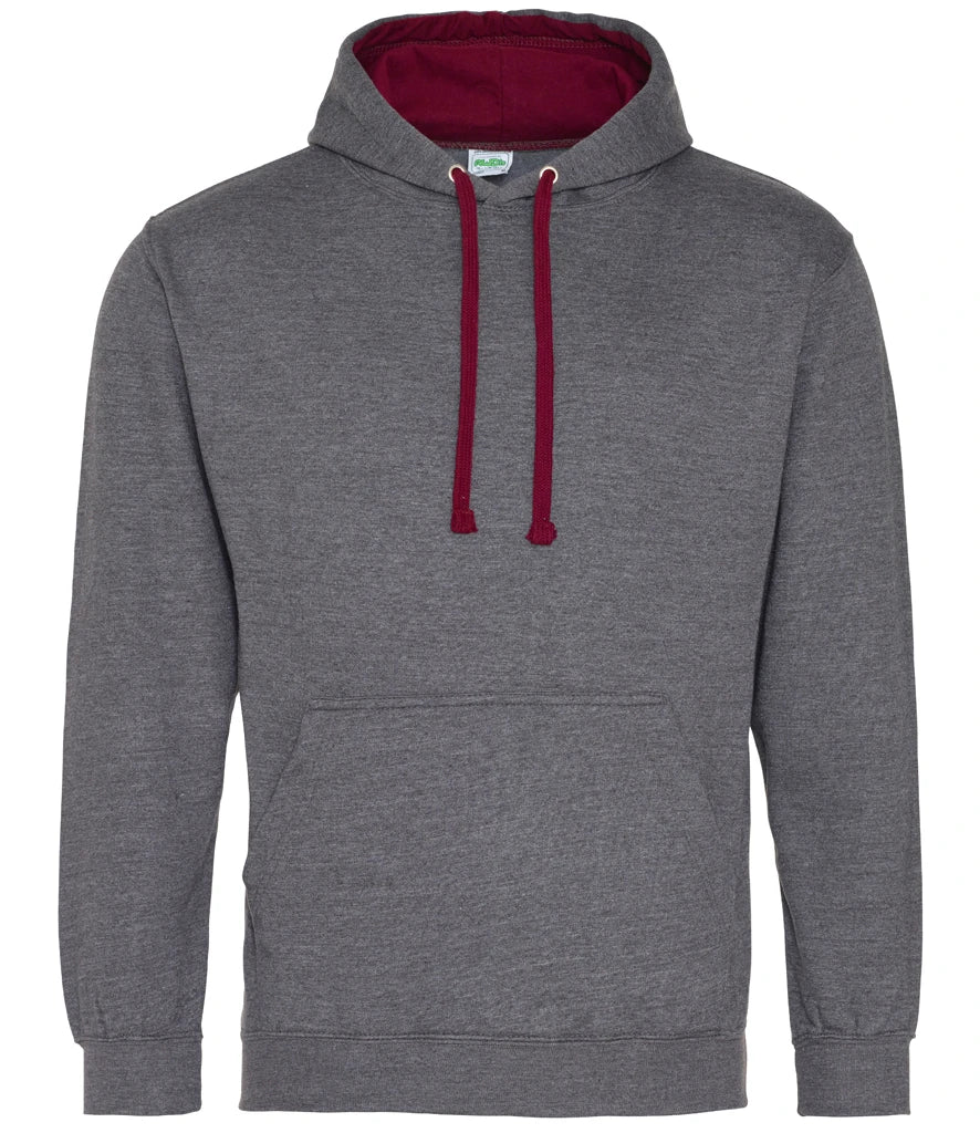 Charcoal & Burgundy