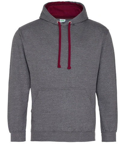 Charcoal & Burgundy