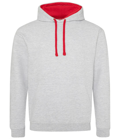 Heather Grey & Fire Red