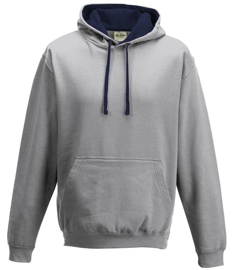 Heather Grey & New French Navy