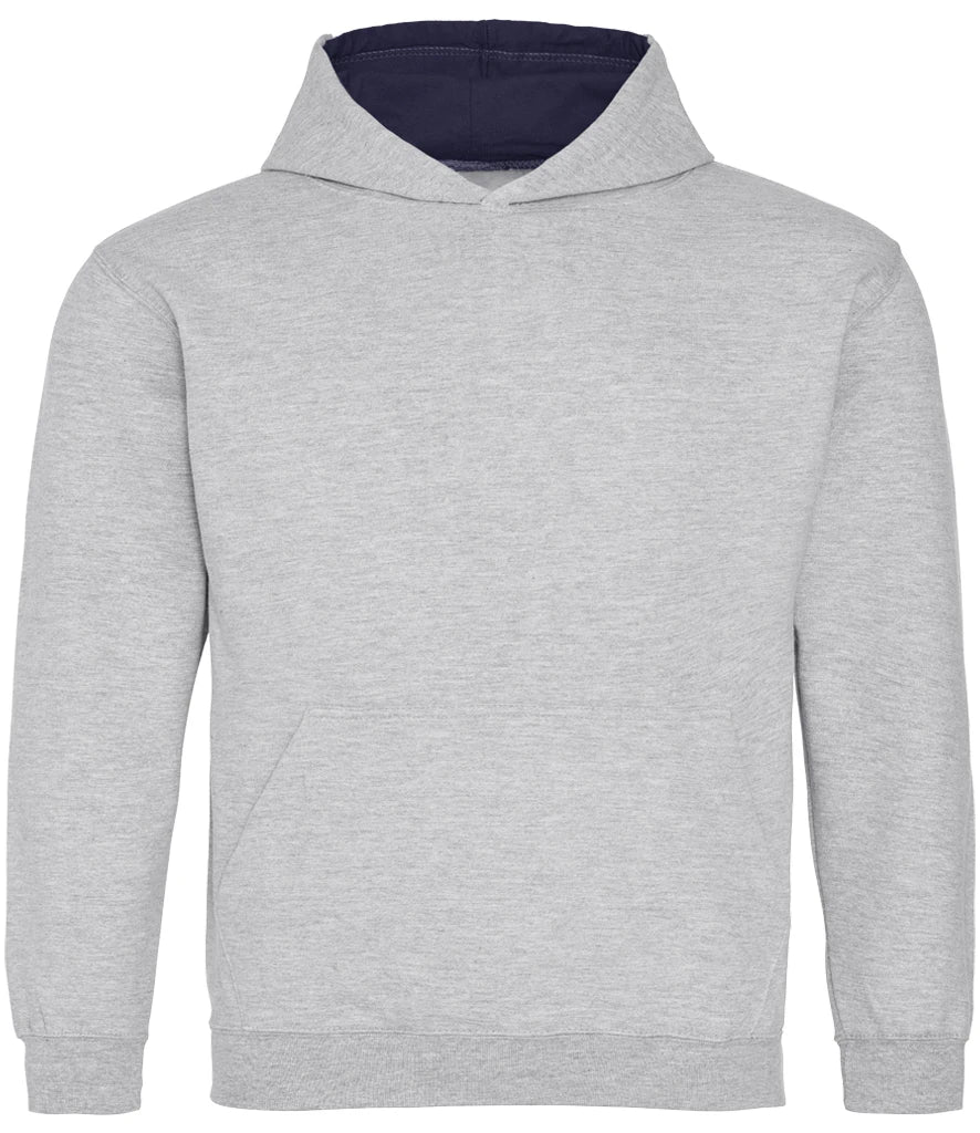 Heather Grey & New French Navy