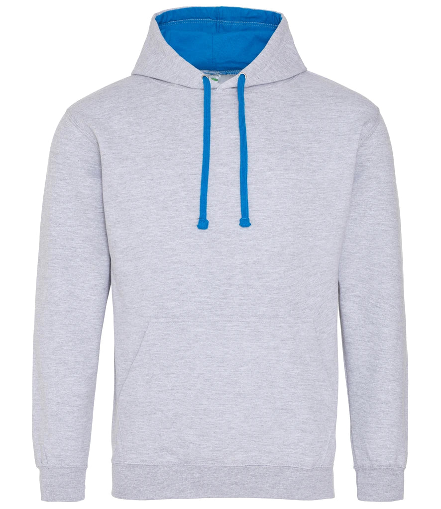 Heather Grey & Sapphire Blue