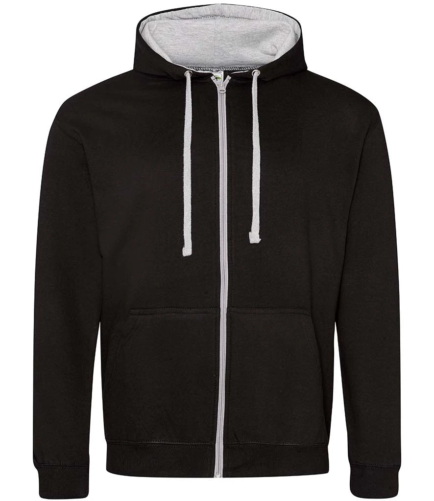 Jet Black & Heather Grey