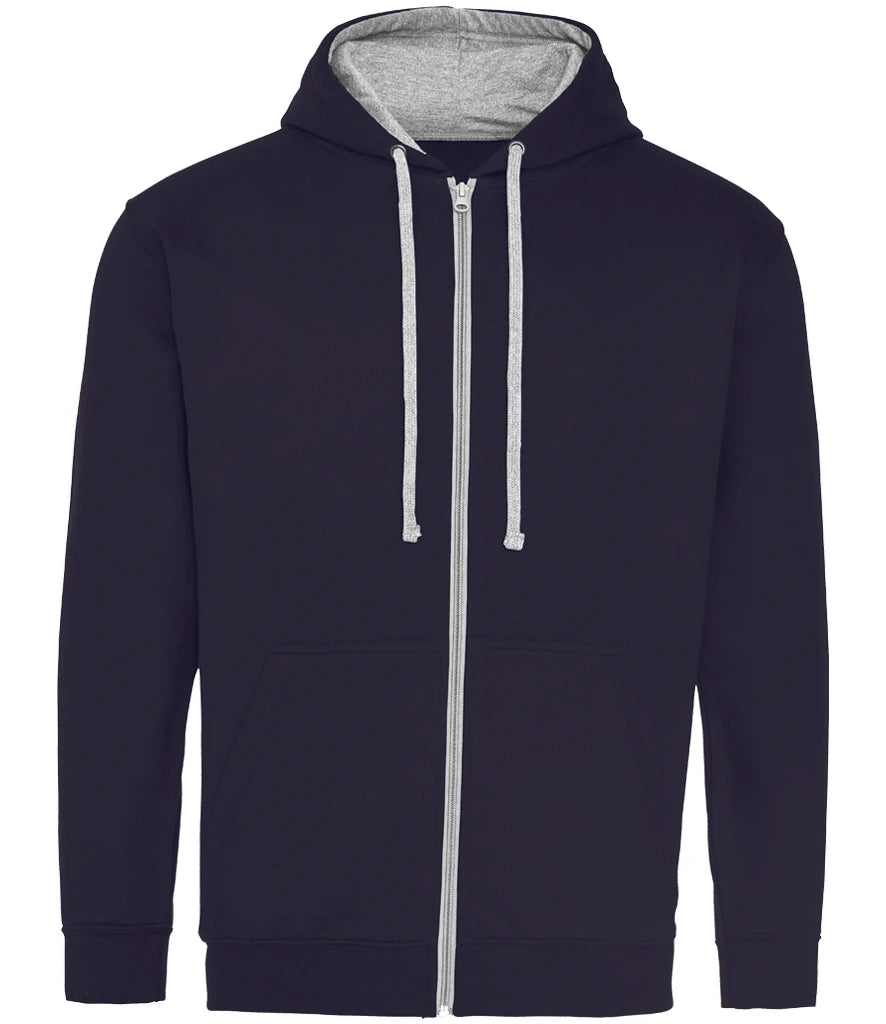 New French Navy & Heather Grey