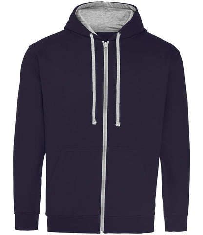 New French Navy & Heather Grey